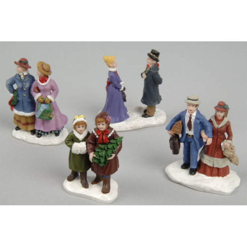 Lumineo Set of 4 assorted Christmas figurines