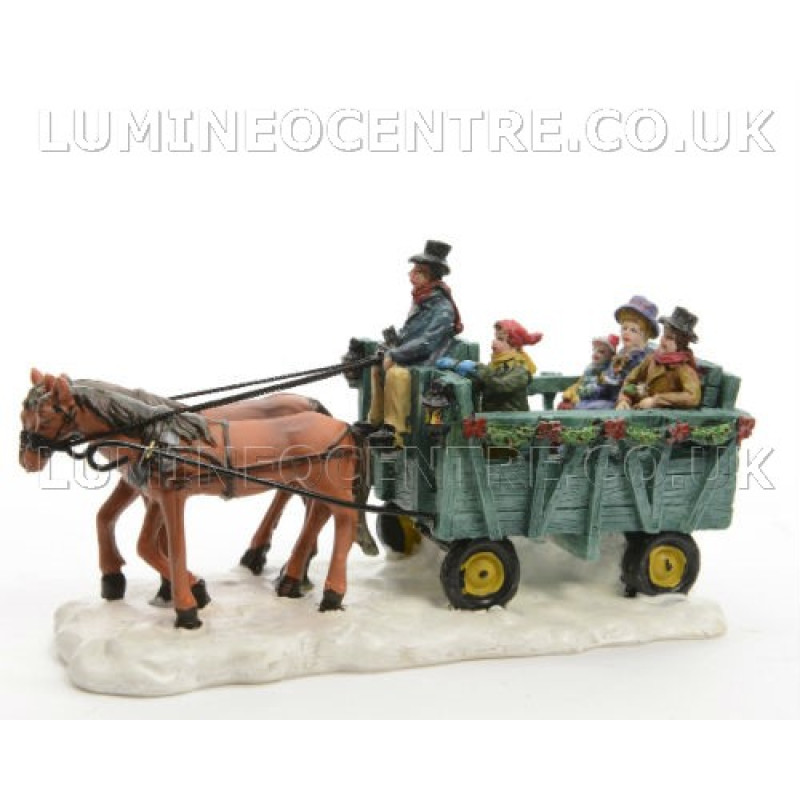 Lumineo Miniature Horse and Coach Figure