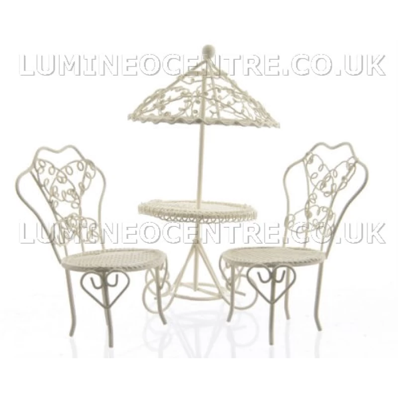 Bloomits Miniature Garden Bistro Furniture Set