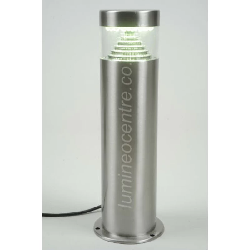 Lumineo 50cm Stainless Steel LED Round Garden Light Post