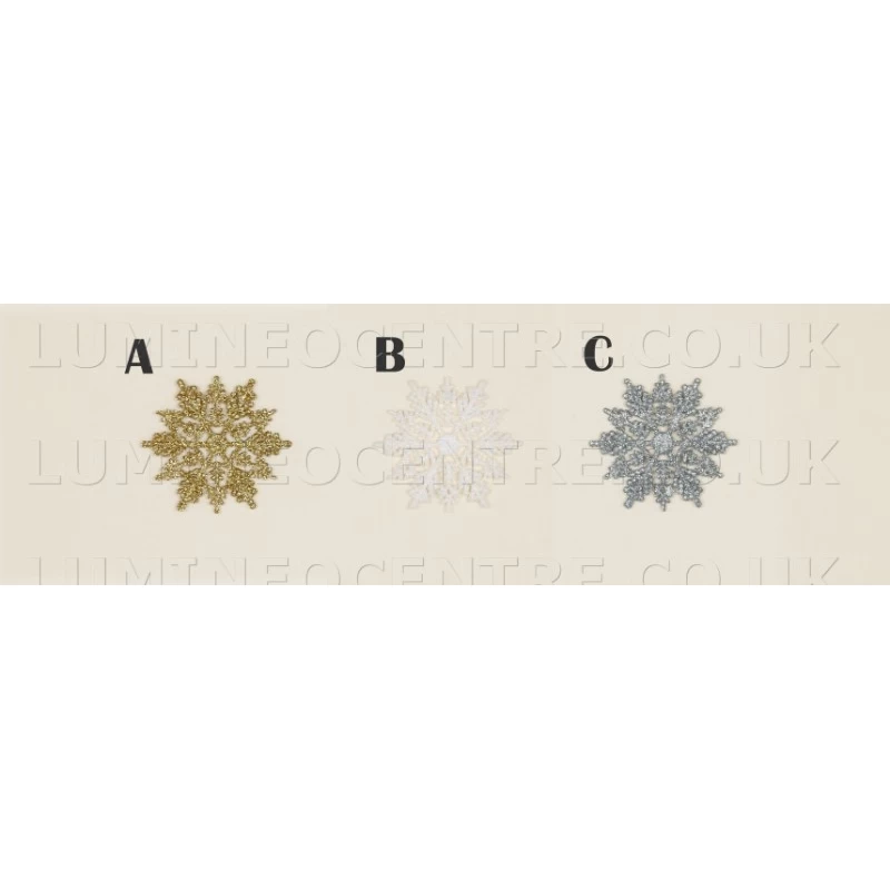 Premier Set of 10 Glitter Snow Flakes Premier Set of 10 Glitter Snow Flakes